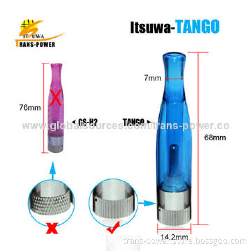 1.6mL Bottom Dual-coil Tango Electronic Cigarette Clearomizer, 650, 900 and 1100mAh Battery Capacity
